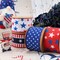 LaRibbons 2 1/2" Wired Ribbon | Blue w/ Multi White Stars | 10 Yard Spool